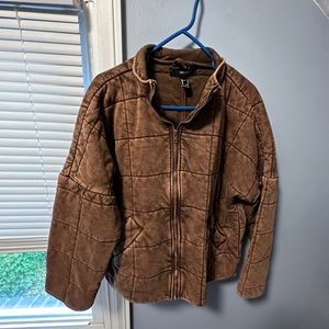 Forever 21 quilted zip up jacket
